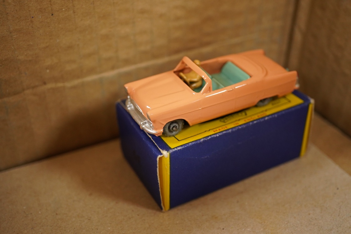 Ten boxed Matchbox Series 1-75 regular wheels vehicles; 24; Hydraulic Excavator (tape damage to one end of the box), 30; Ford Prefect, 32; Jaguar XK140, 33; Ford Zodiac, 36; Austin A50, Cambridge, 39; Ford Zodiac convert